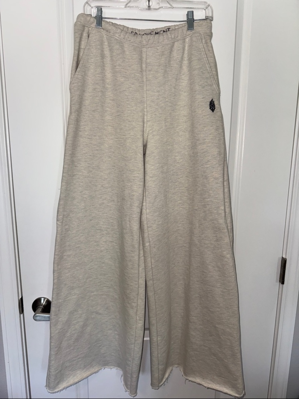 FP Movement by Free People Cream Wide-Leg Sweatpants